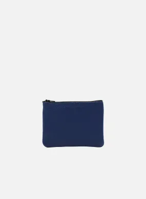 JULES & JENN  Pochette petit modèle en cuir grainé - Bleu