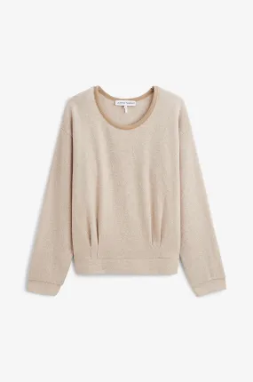 Sweat-shirt à col rond en coton Anna