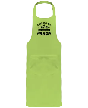 Tablier avec poches C'est pas des cernes cadeau par Original t-shirt