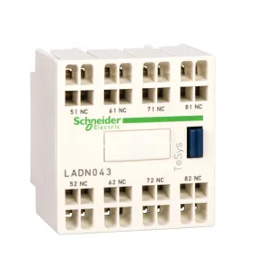 TeSys D - bloc contacts auxiliaires frontaux - 1F+3O - bornes à ressort